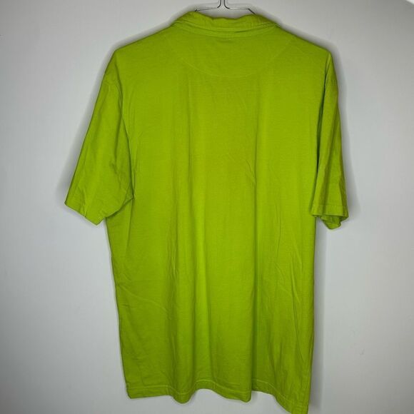 Johnnie-O West Coast Prep Neon Green Short Sleeve Performance Polo Size XL - Picture 4 of 8